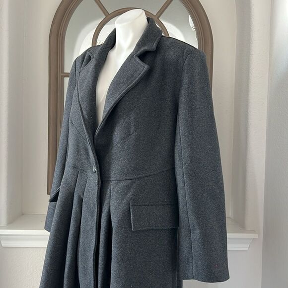 Free People Victoria Flared Wool-Blend Coat, NWT, Size M - Picture 11 of 15